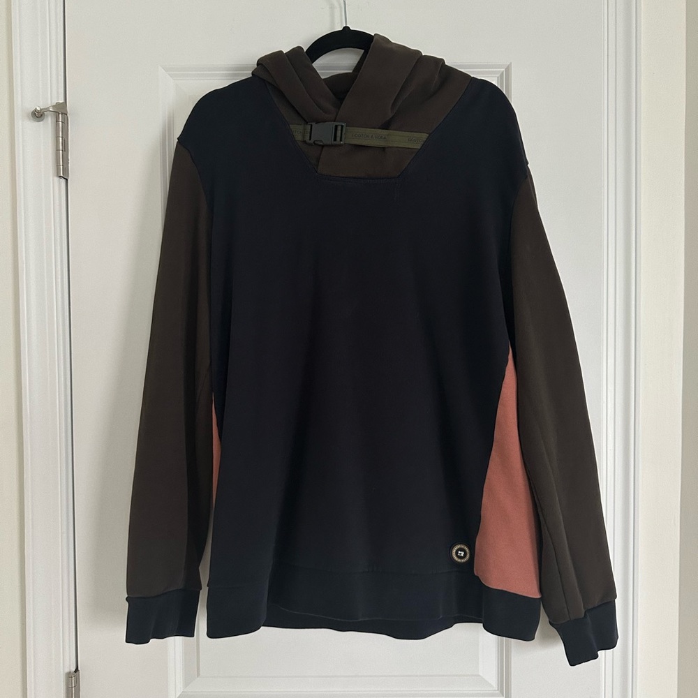 NWOT Men’s Scotch and Soda Color Block Hoodie - XXL